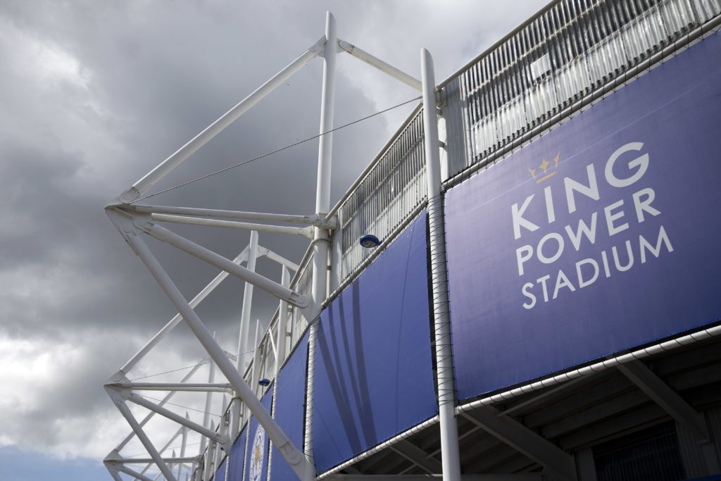 The King Power Stadium, home to Leicester City football club, is seen in Leicester, central England, on May 3, 2016, after the team won the English Premier League on Monday May 2. Thousands celebrated and millions around the world watched in wonder as 5,000-1 underdogs Leicester City completed arguably the greatest fairytale in sporting history by becoming English Premier League champions yesterday. Second-placed Tottenham Hotspur's 2-2 draw at Chelsea late on Monday was enough for last year's relegation battlers Leicester to seal a scarcely credible title after outshining some of football's most glamorous teams. / AFP PHOTO / JUSTIN TALLIS